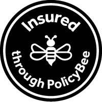 1727 5 PolicyBeeblacklogo accreditation logo for Jacquie Budd - Marketing Content Writer