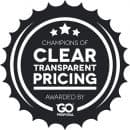 1667 2 ClearTransparentPricingAwardbyGoProposal DarkBottleTopcopy accreditation logo for Your Vegan Bookkeeper Ltd