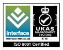 1765 4 Interface UKAS ISO 9001 Certified Low Res 1 371x300 accreditation logo for Contented Communications